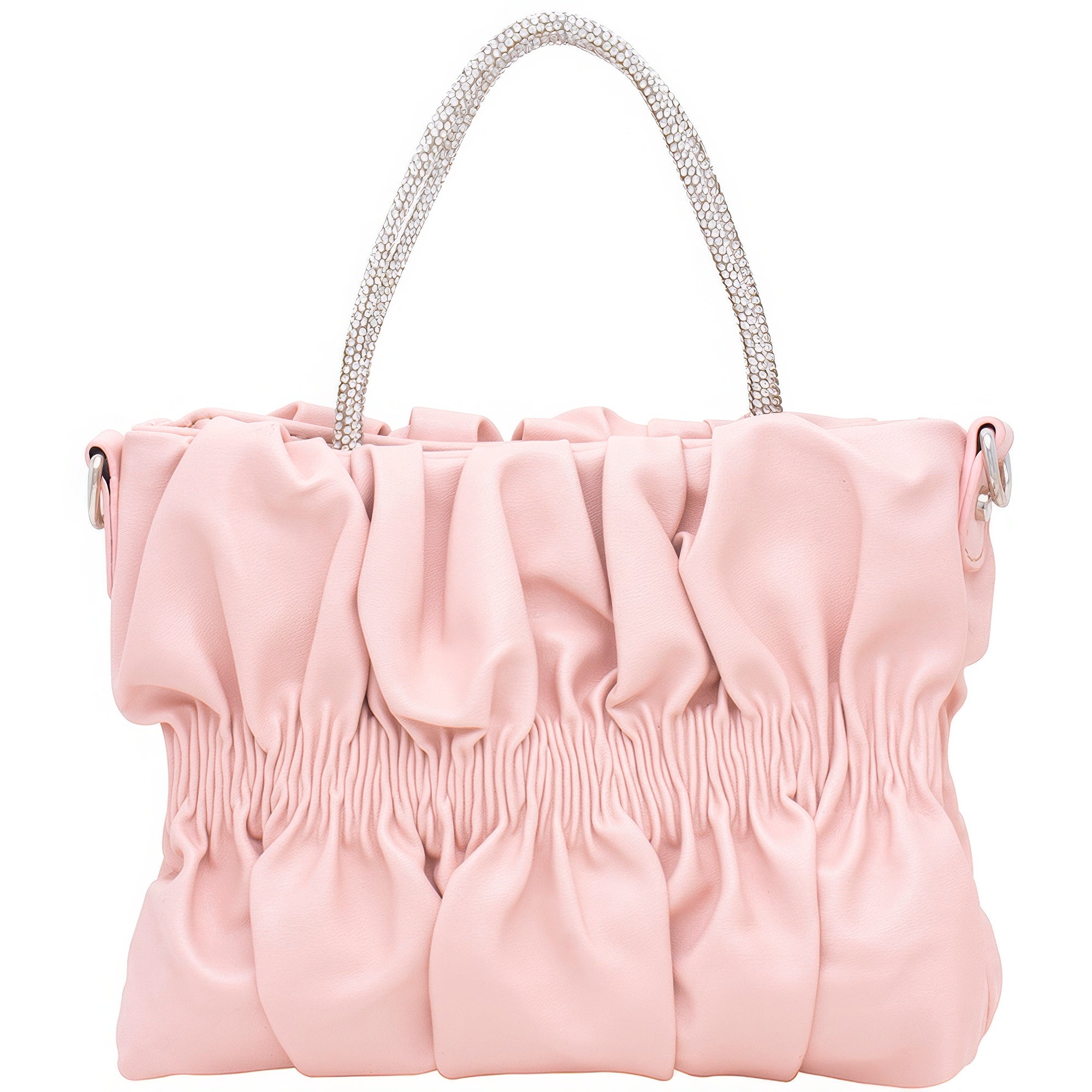 

FASHNZFAB женская модная сумка с ручкой из стразов, розовый