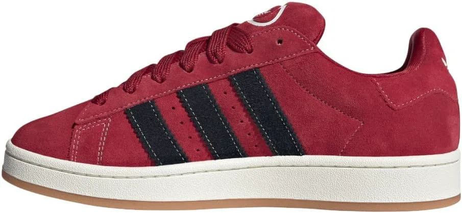 Кроссовки Adidas мужские Campus 00S с шнуровкой для повседневной носки - красные, красный — фото 3