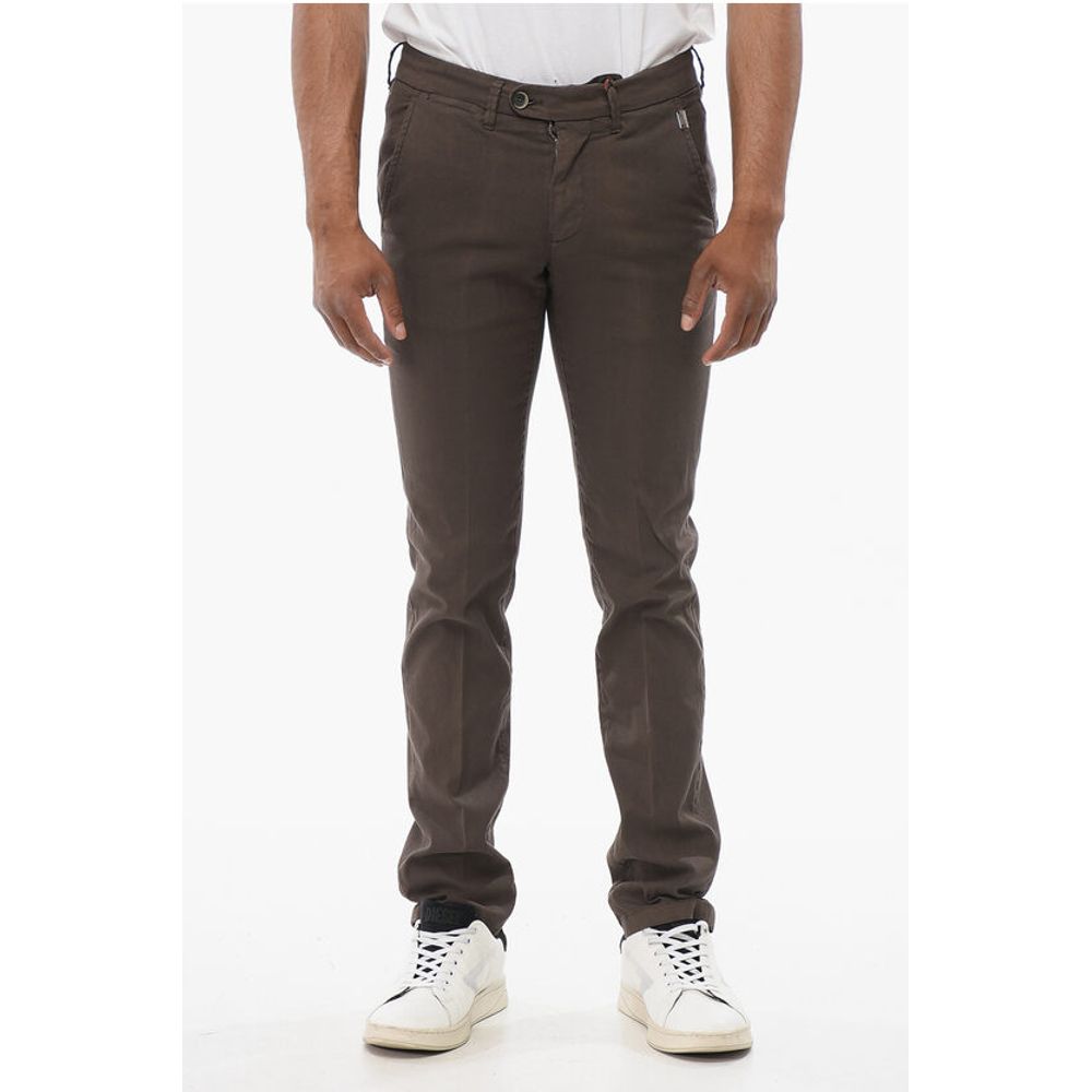 

Брюки чинос из льняной смеси Corneliani, Brown