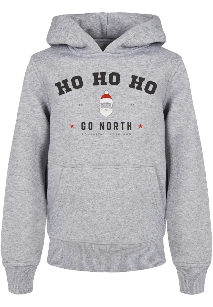 

Толстовка F4NT4STIC "Ho Ho Ho Santa Claus Christmas", Рождество, подарок, логотип, серый