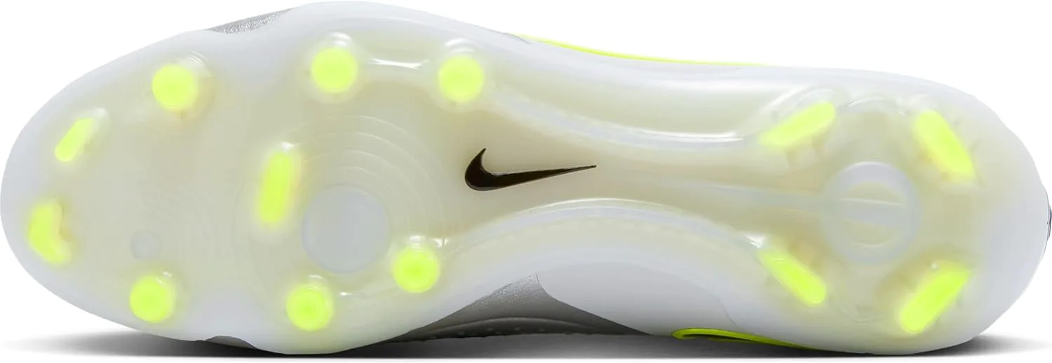 Мужские бутсы Nike Legend 10 Elite FG, металлик серебристый/черный — фото 4