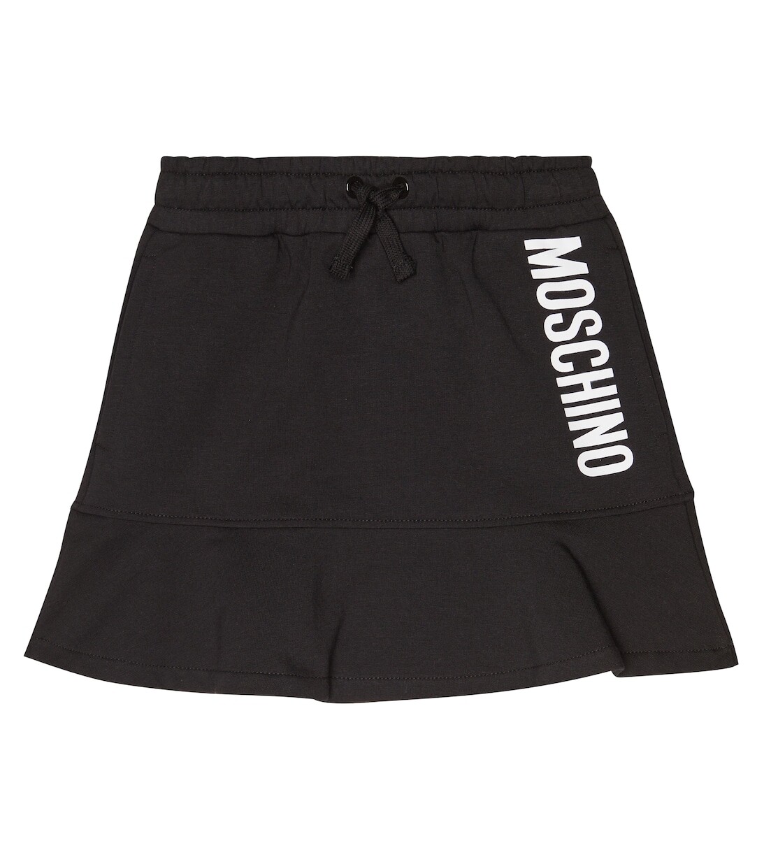 

Юбка из смесового хлопка с логотипом Moschino, черный