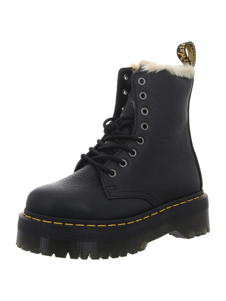 Ботинки кожаные Dr. Martens Jadon FL на шнуровке, черный