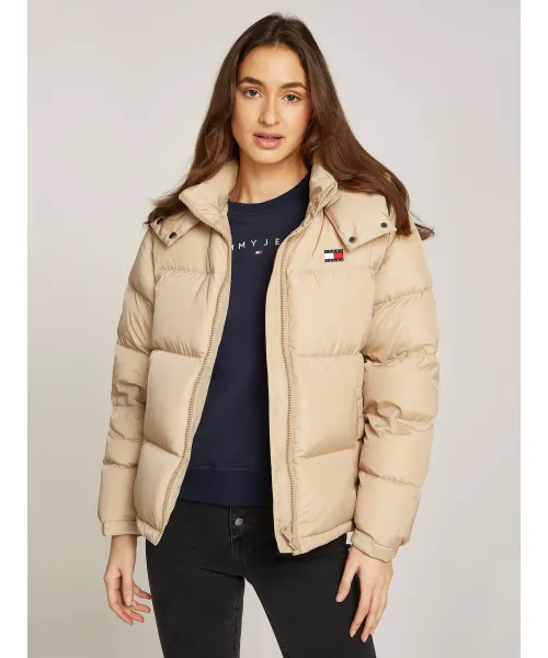 

Пуховик Regular fit Tommy Jeans, бежевый