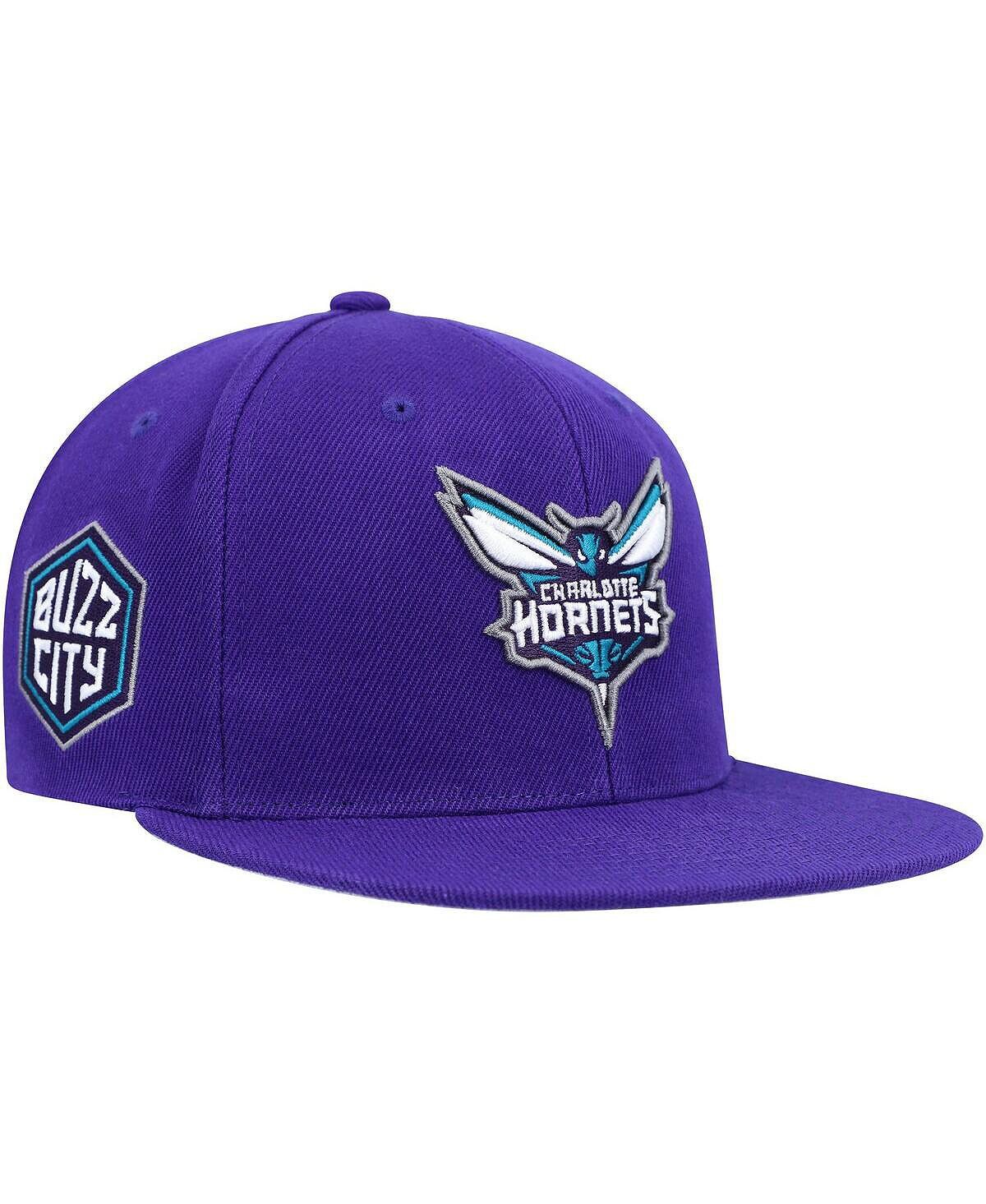

Мужская фиолетовая кепка Charlotte Hornets Side Core 2.0 Snapback Mitchell & Ness