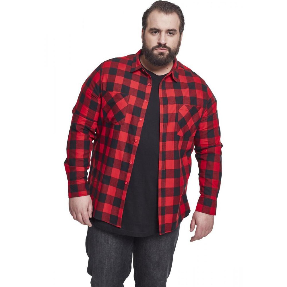 

Рубашка Urban Classics Flanell Gt, черный