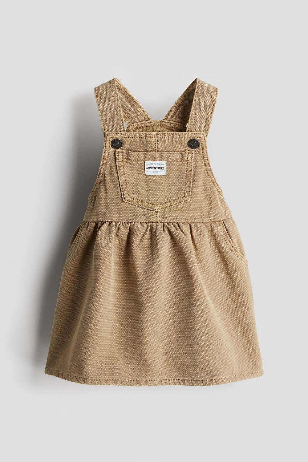 

Платье-Комбинезон из хлопка H&M, бежевый