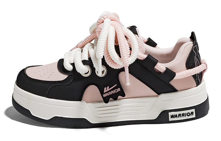 

Кроссовки WARRIOR Skateboarding Shoes Women's Low-top Pink, черный