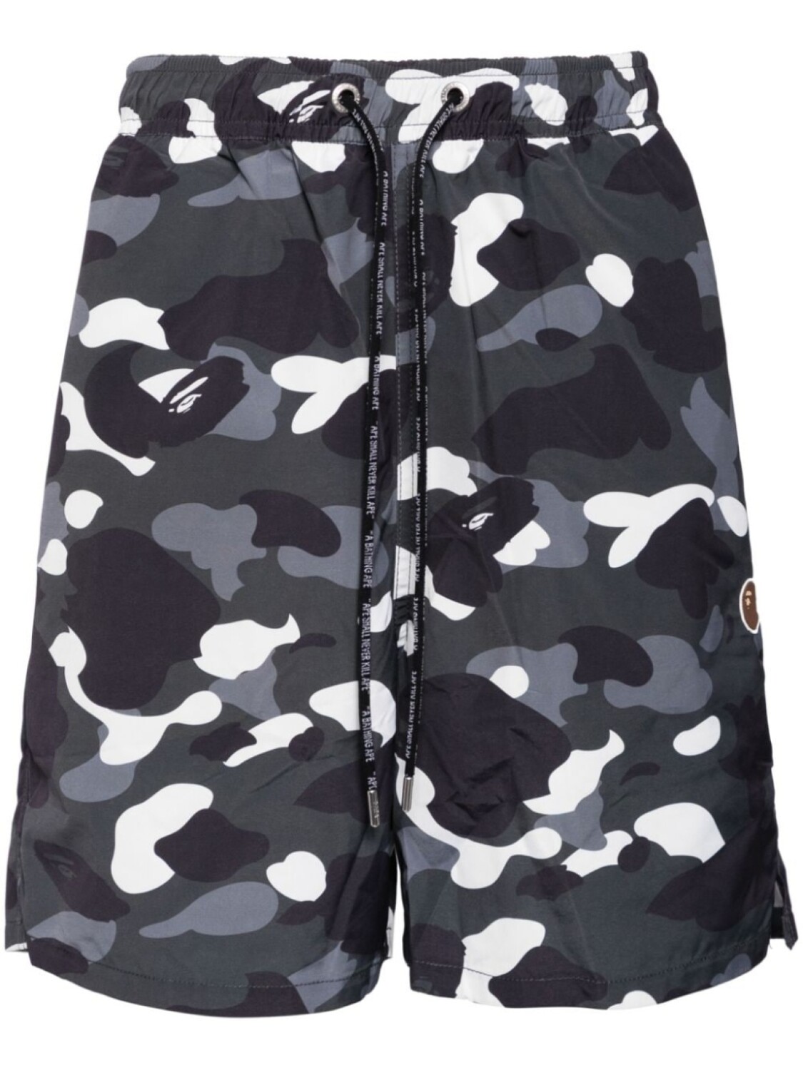 

A BATHING APE шорты с камуфляжным узором, черный