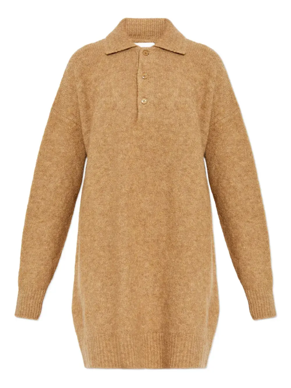 

Платье с воротником и пуговицами Ami Paris, коричневый