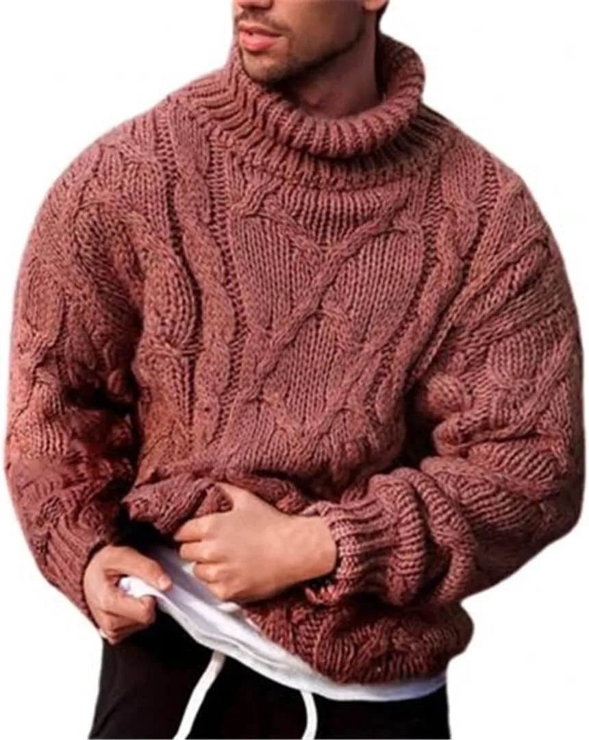 

Свитер мужской вязаный с косой Zadaos