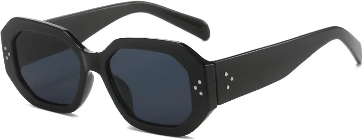 

Солнцезащитные очки Polygon для женщин, роскошные модные солнцезащитные очки UV400, мужские солнцезащитные очки в стиле панк, женские очки для активного отдыха TKKTLLT, Black-black