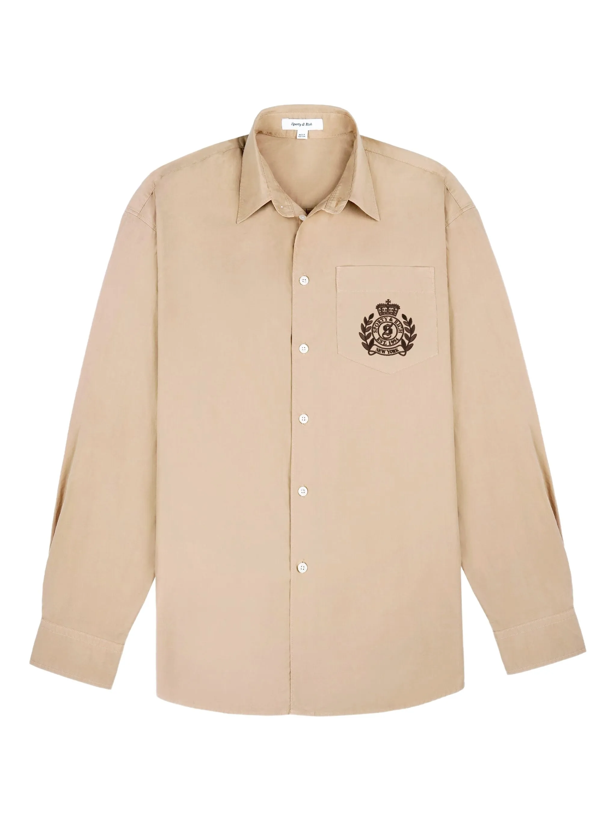 

Рубашка H&W Crest Sporty & Rich, бежевый