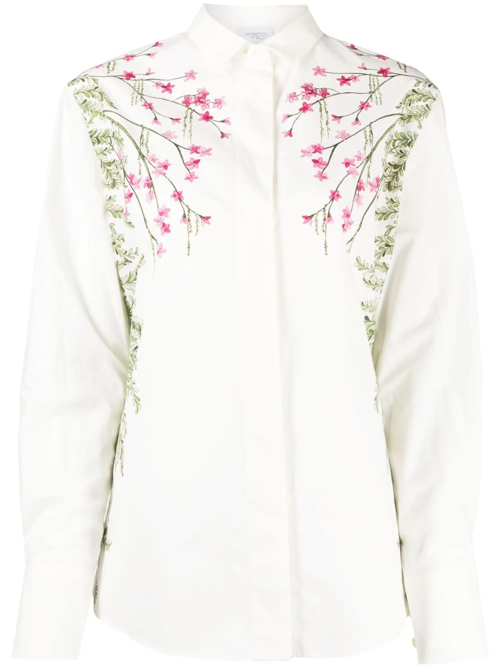 

Рубашка с цветочным принтом Giambattista Valli, белый