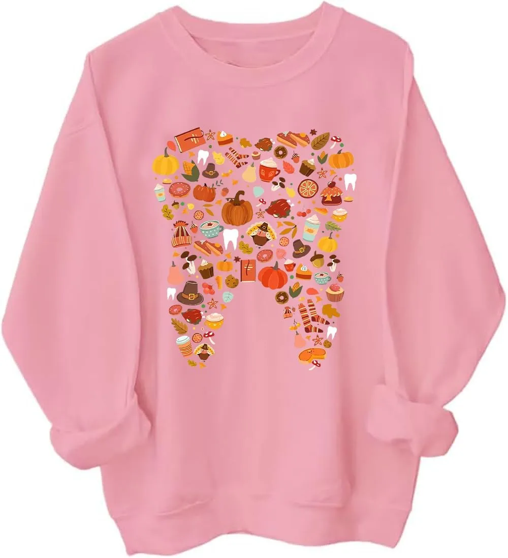 

Толстовка Funny Thanksgiving Tooth с принтом Dental Squad PZJUS