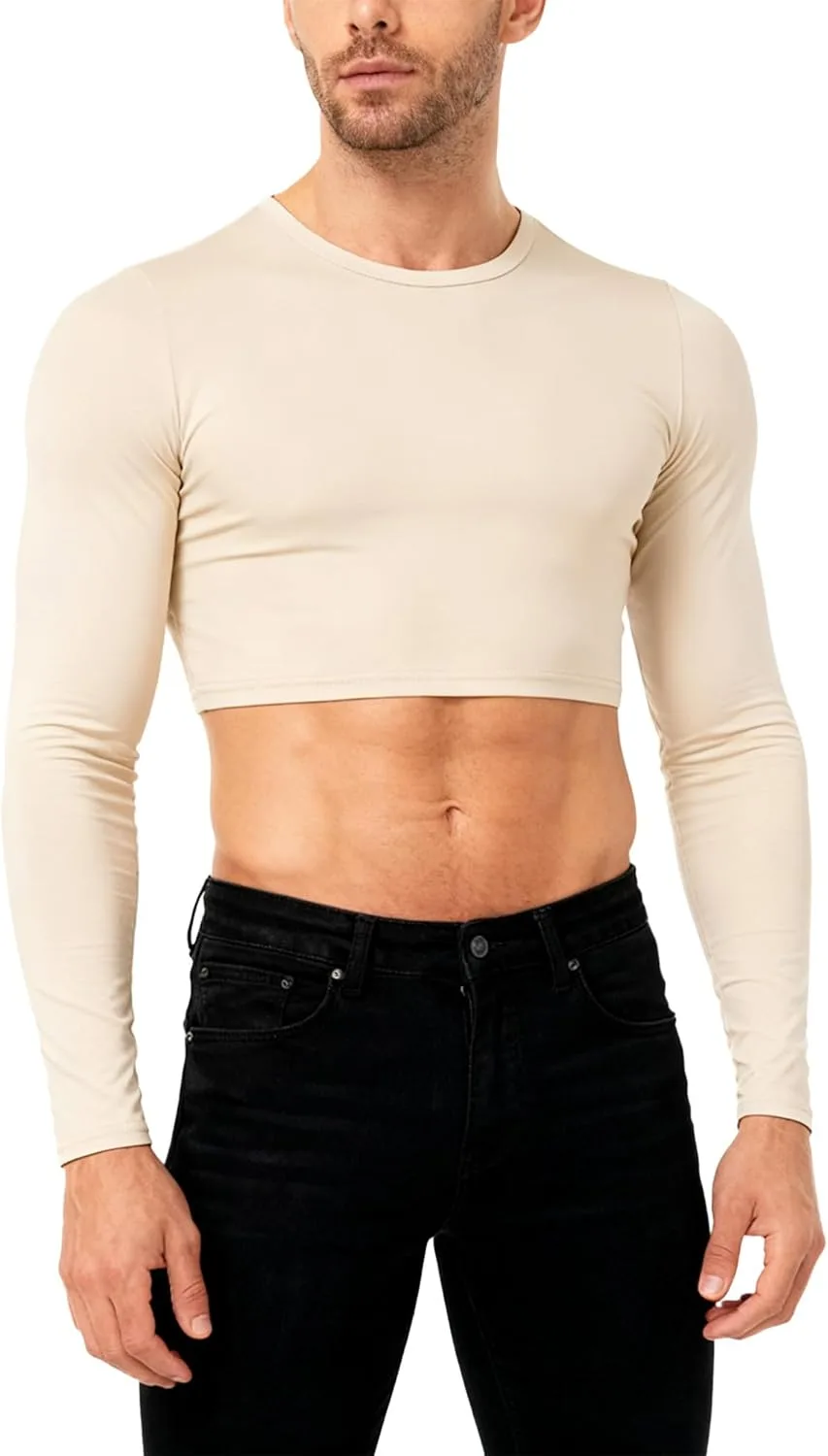 

Футболка мужская Cropped с длинным рукавом CHICTRY