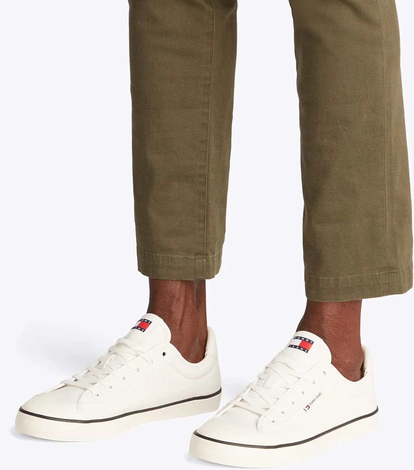 Кроссовки Tommy Jeans Herren Vulcanized Sneaker Bumper Low Top, Pink Ecru — фото 3