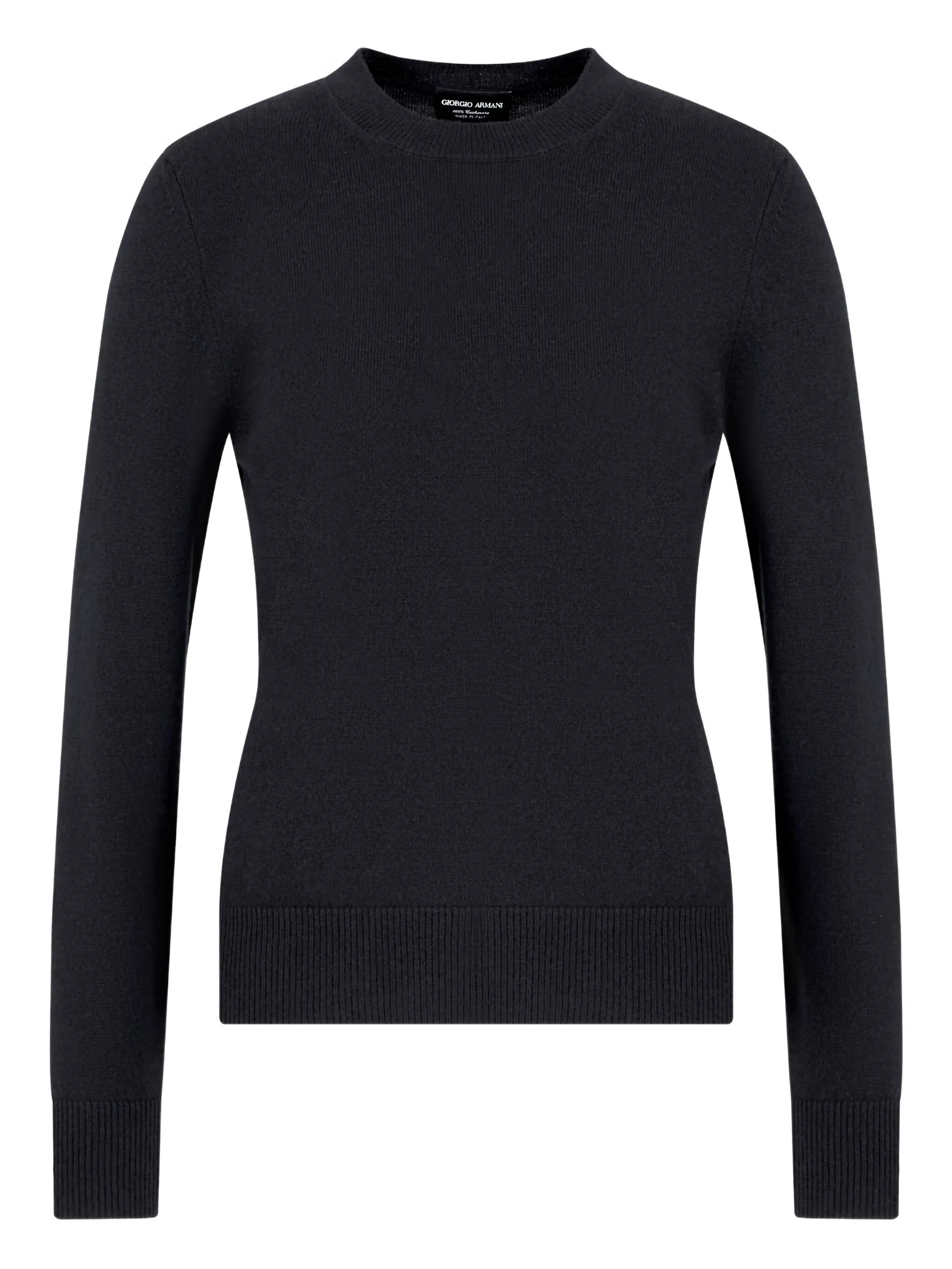 

Кашемировый свитер с круглым вырезом Giorgio Armani, синий