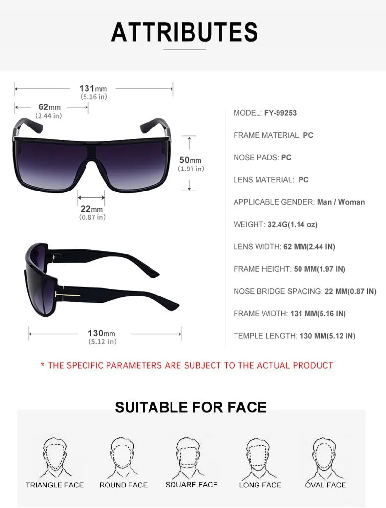 

Мужские спортивные солнцезащитные очки - цельные ветрозащитные линзы, защита от УФ-излучения UV400, легкие для бега/велосипеда, облегающая посадка - C2 GFYFJXJT, C2