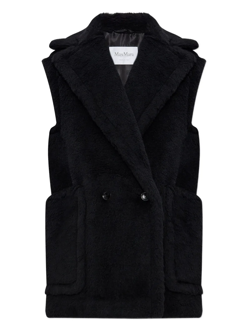 

Двубортное пальто Bormida MAX MARA, черный