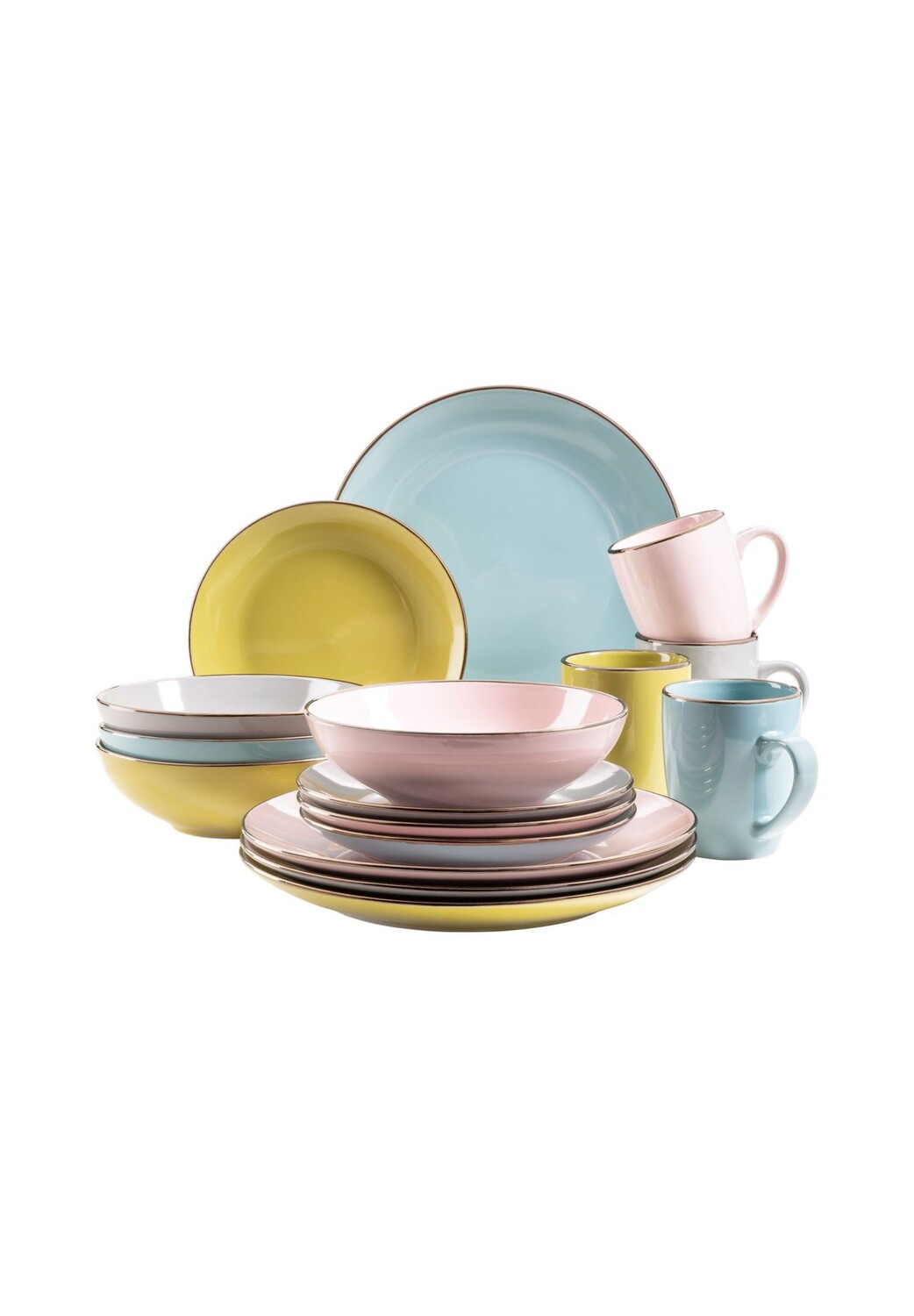 

Комбинированный сервиз, rosa/ grün/ blau/ grau