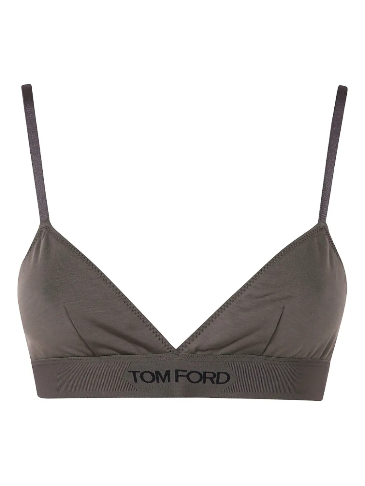 

Бюстгальтер-бралетт с логотипом TOM FORD и поясом под резинкой, зеленый