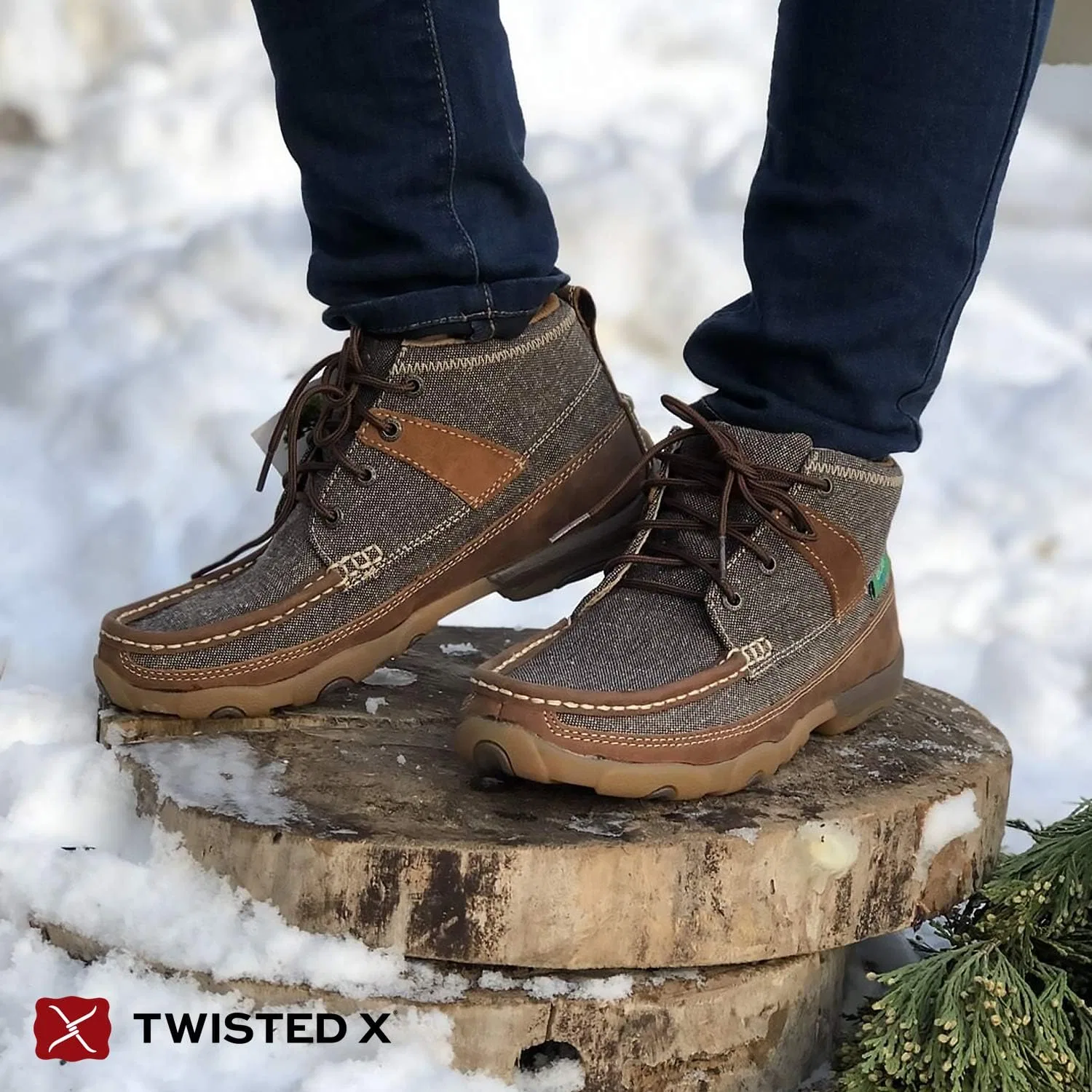 Мужские ботинки Twisted X Chelsea на танкетке 4 дюйма, Dust Brown — фото 3