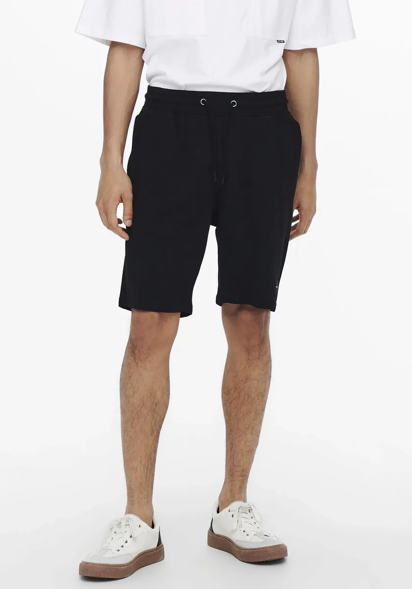 

Спортивные шорты ONLY & SONS "ONSNEIL SWEAT SHORTS", однотонные, черный