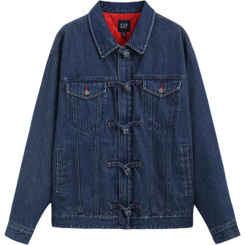 Пуховик Unisex на осень-зиму GAP, темно color washed — фото 3