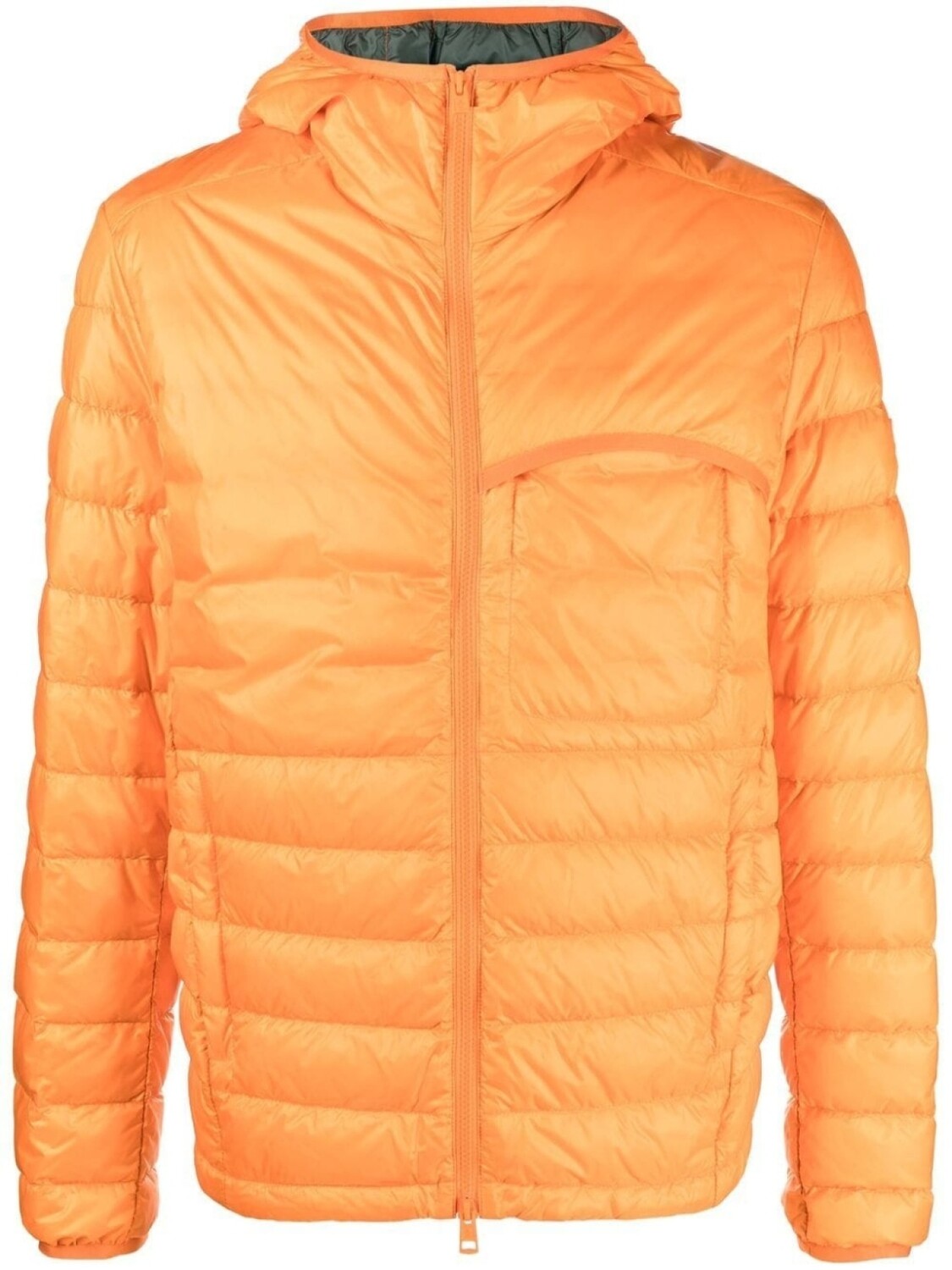 

Пуховик Divedro на молнии Moncler, оранжевый