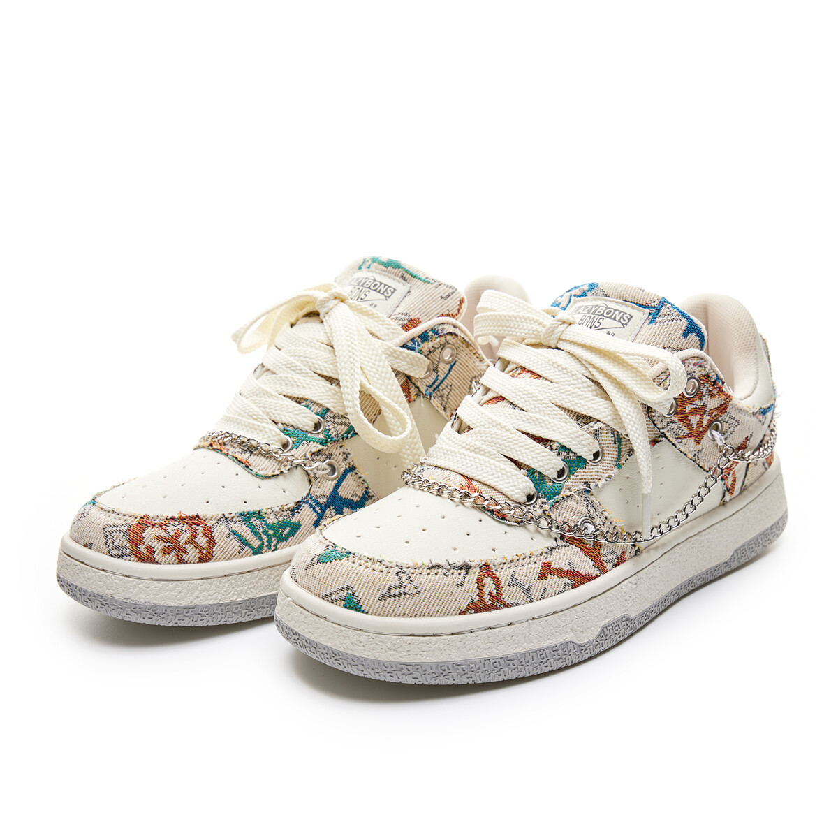 

Кроссовки LAZY BONS Skateboarding Shoes Unisex Low-top, бежевый