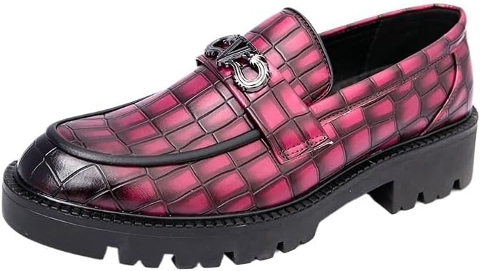 

Мужские кожаные туфли-лоаферы, деловые мокасины, слипоны, повседневные, для вождения, удобные, для вечеринок и свадеб Zestrelax, розовый