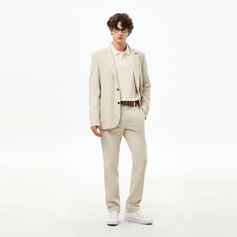 Мужские весенние брюки Denton Fit бежевые от Tommy Hilfiger