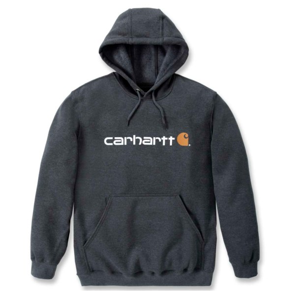 

Свитшот с фирменным логотипом, хлопок - толстовка с капюшоном Carhartt, Carbon Heather