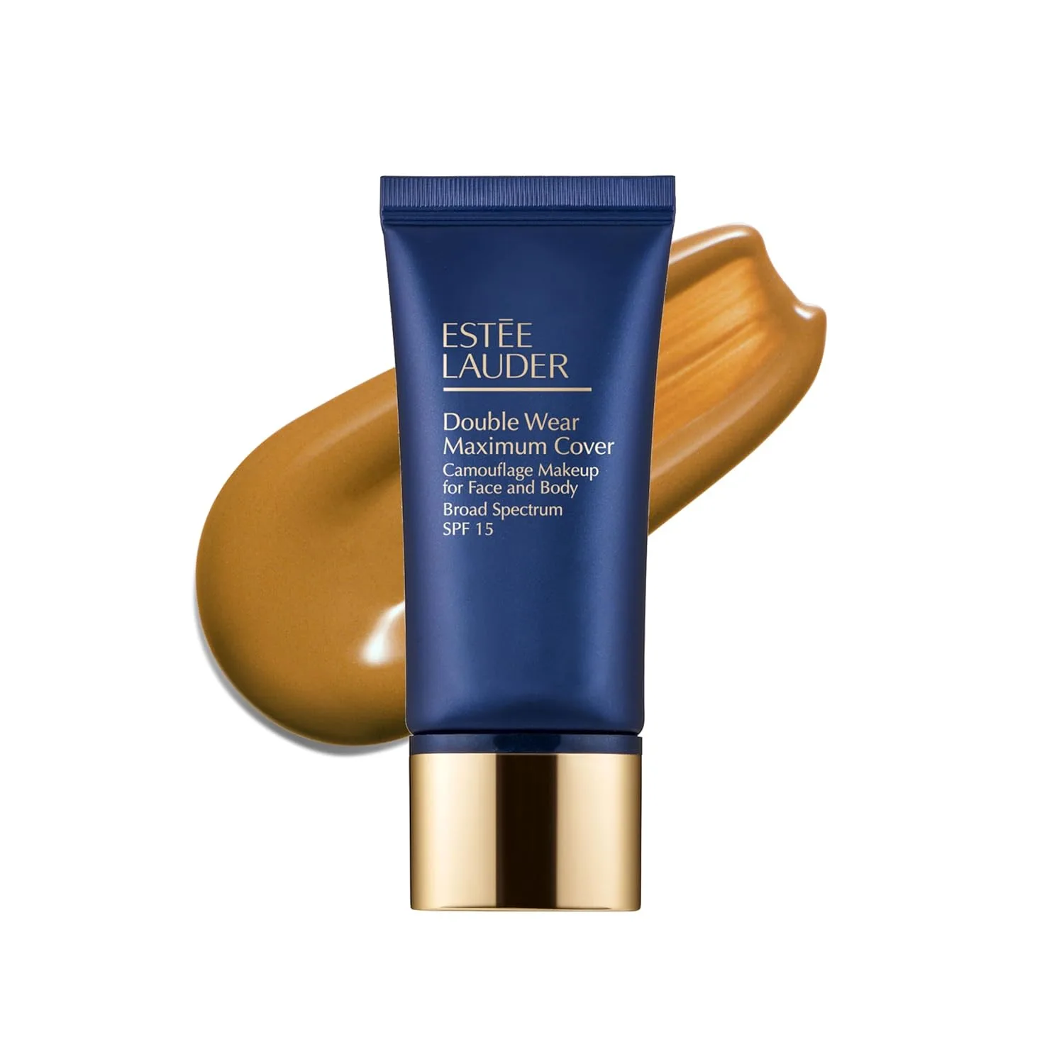 Тональный крем Estée Lauder Double Wear 24-Hour Maximum Cover Camouflage Foundation для лица и тела, SPF 15 | Полное покрытие | Водостойкий макияж для маскировки татуировок, 1,0 жидких унции, 5W2 Rich Caramel - Deep with warm yellow undertones