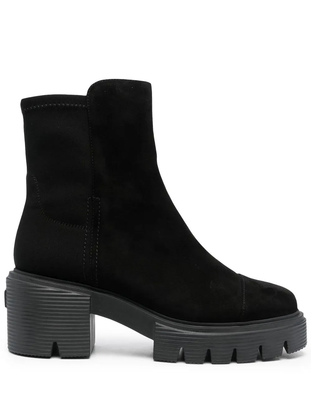 Замшевые ботинки Stuart Weitzman, черный