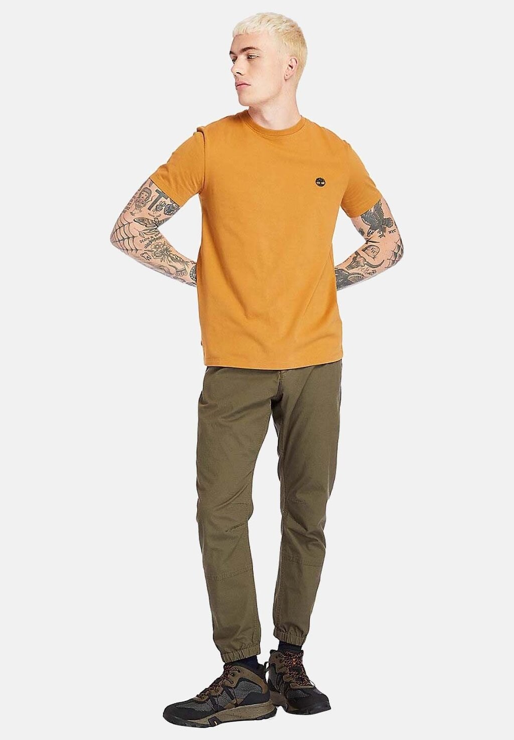 

Базовая футболка Dunstan River Jersey Crew Timberland, цвет wheat boot