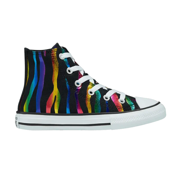 

Кроссовки Converse Chuck Taylor All Star High Big Kids 'Archive Zebra - Black', черный