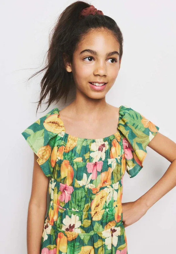Платье детское Mango Kids, зеленый