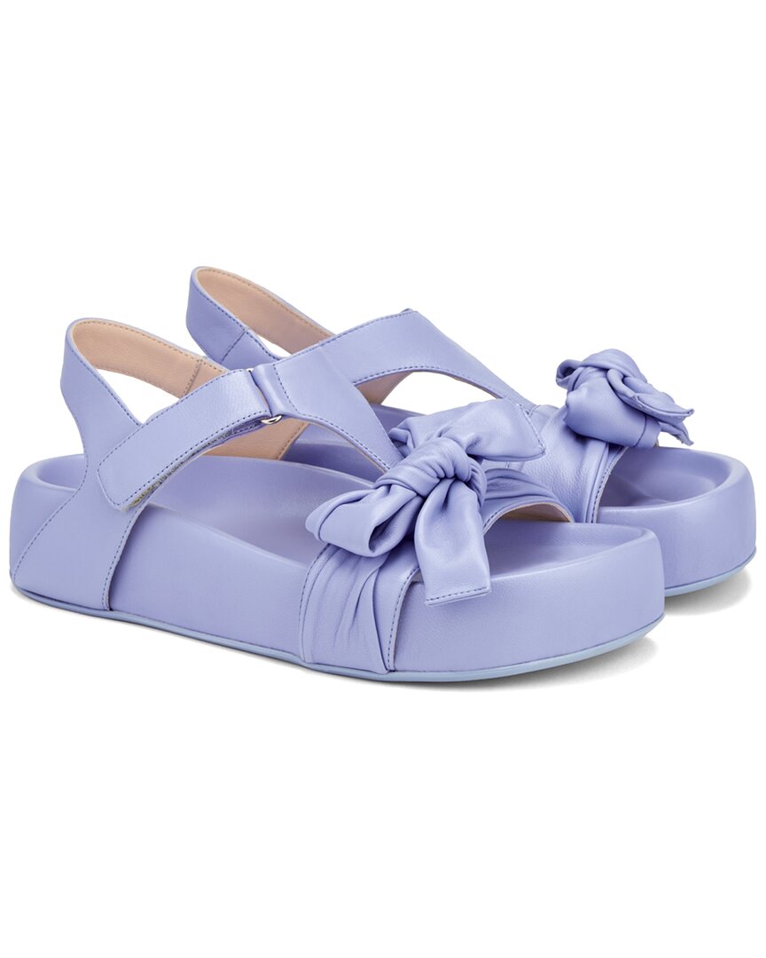 AGL Jane Ribbon Leather Sandal, фиолетовый