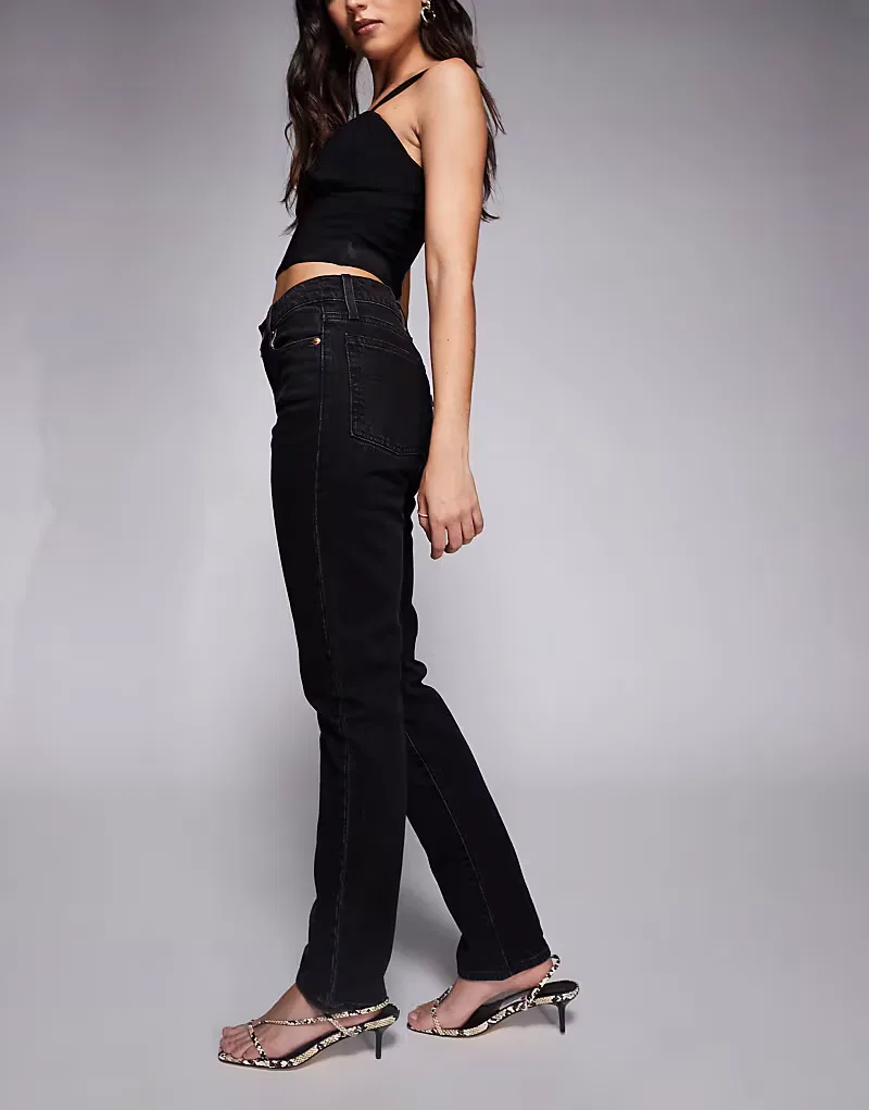 Джинсы Levis Wedgie Slim Levi's, черный — фото 2