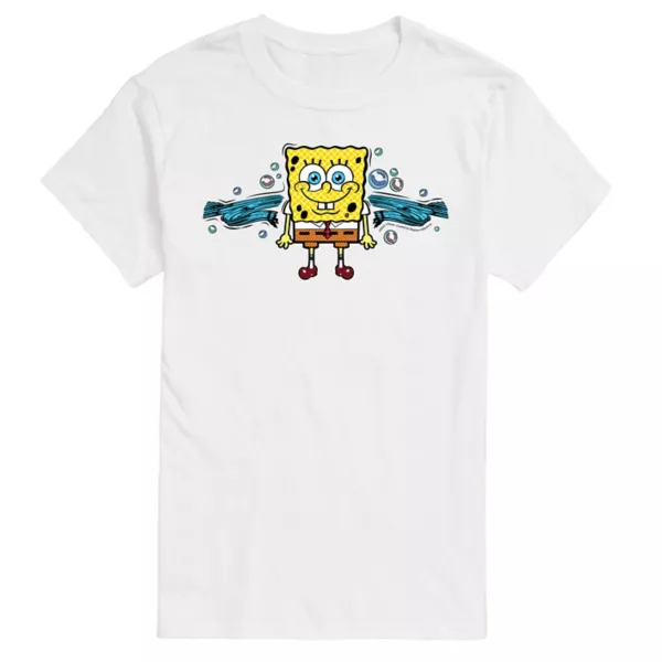 

Мужская футболка с принтом SpongeBob SquarePants Nickelodeon, белый