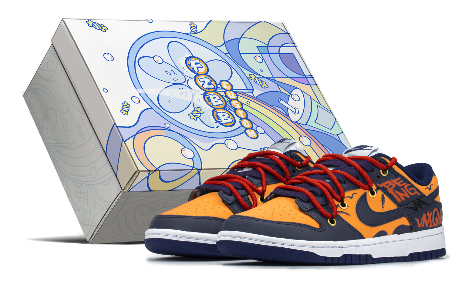 

Кроссовки Nike Dunk Skateboard Shoes Women's Low-Top Obsidian/Yellow
