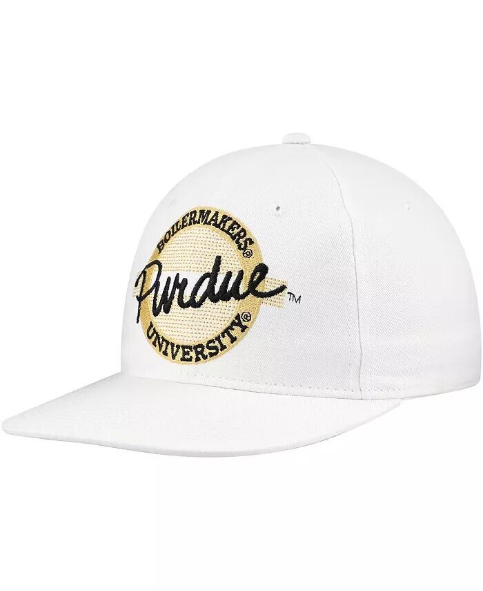 

Мужская и женская белая кепка Purdue Boilermakers Retro Circle в стиле 80-х годов Snapback Game