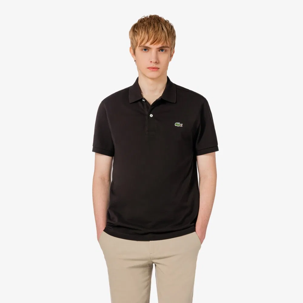 Футболка-поло Lacoste French Regular Fit мужская, базовая, коричневый