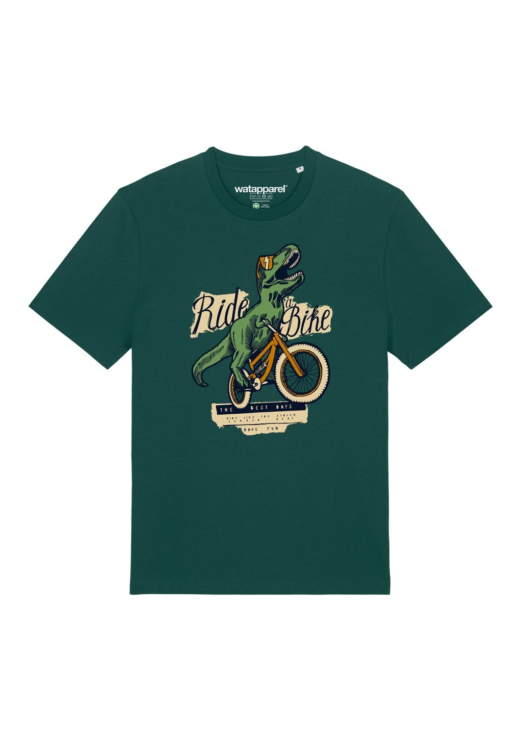 

Футболка с принтом T-REX FAHRRAD watapparel, темно-зеленый