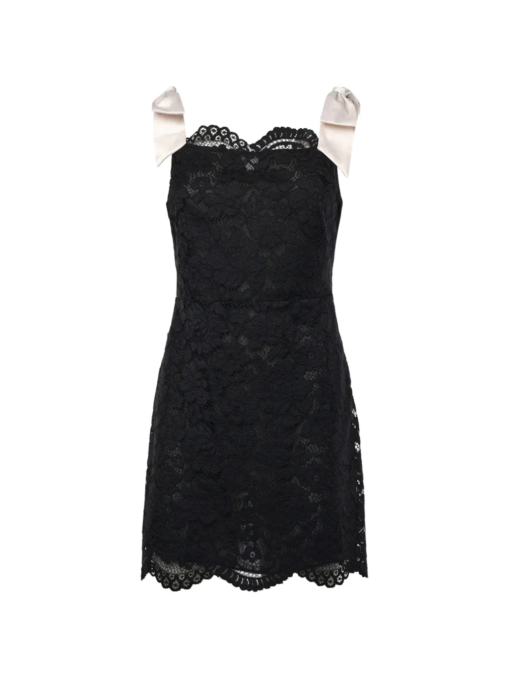 

Мини-платье Lakeside с кружевом и бантом For Love And Lemons, черный