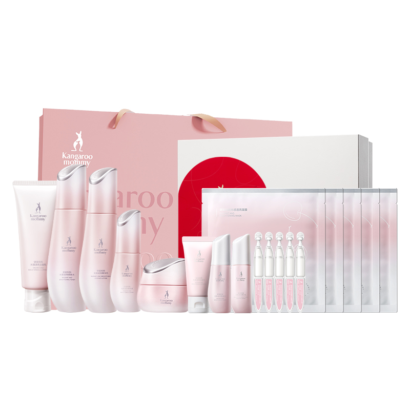 

Набор для ухода за кожей, улучшающий ночную усталость, увлажняющий и осветляющий Kangaroo Mommy, [Best Seller]ening Cleanser+Toner+Lotion+Cream+Serum 5-Piece Set