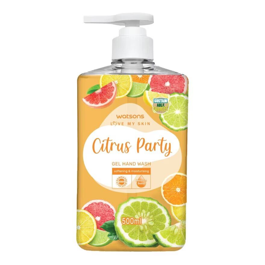 

Watsons Гель для мытья рук Love My Skin Citrus Party, 500 мл, Orange