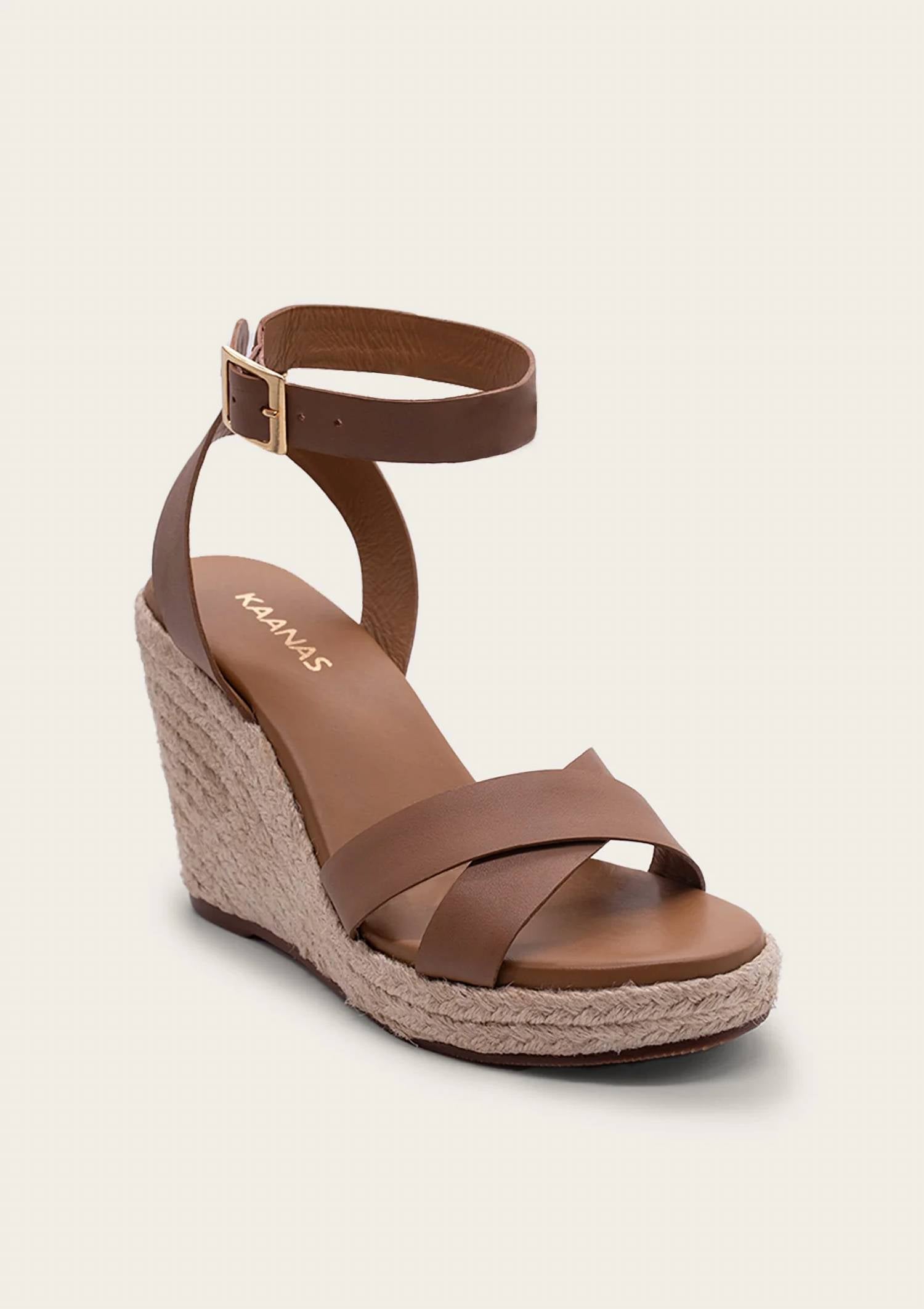 Карамельные мюли Abelia Wedge KAANAS, Caramel